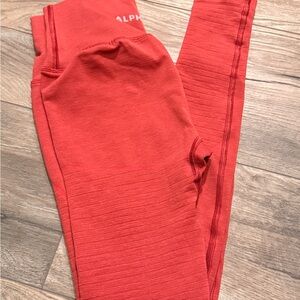 Alphalete Vibrant Red Leggings